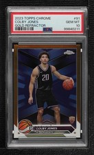 2023-24 Topps Chrome Gold Refractor 48/50 Colby Jones #91 PSA 10 GEM MT 0q21