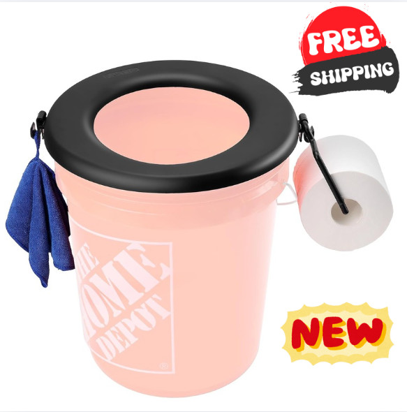 , Portable Toilet Seat For 5 Gal Buckets Camping Toilet Seat