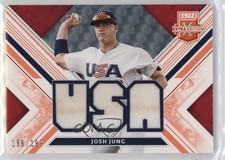 2019 Elite Extra Edition USA National Team Materials Orange /199 Josh Jung 7qt