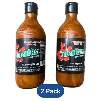 Valentina Salsa Picante Black Label Extra Hot Mexican Hot Sauce 12.5 oz 2Pk