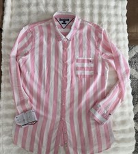 Tommy Hilfiger Damen Bluse weiß/rosa gestrei...