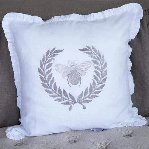 Crown Linen Designs Bumble Bee Throw Pillow - Thumbnail 2