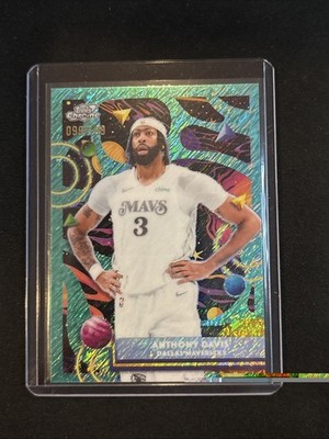 🚀Anthony Davis 2025-26 Topps Cosmic Chrome #145 Aqua Equinox Refractor 099/199