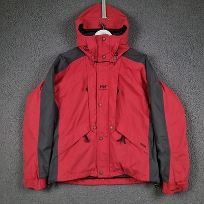 Vintage HELLY HANSEN EQUIPE Jacket Mens S Helly Tech Insulated Hooded Ski Coat