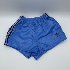 Vintage Adidas Shorts glanz Beckenbauer racer sprinter Hose 80s Nylon D152