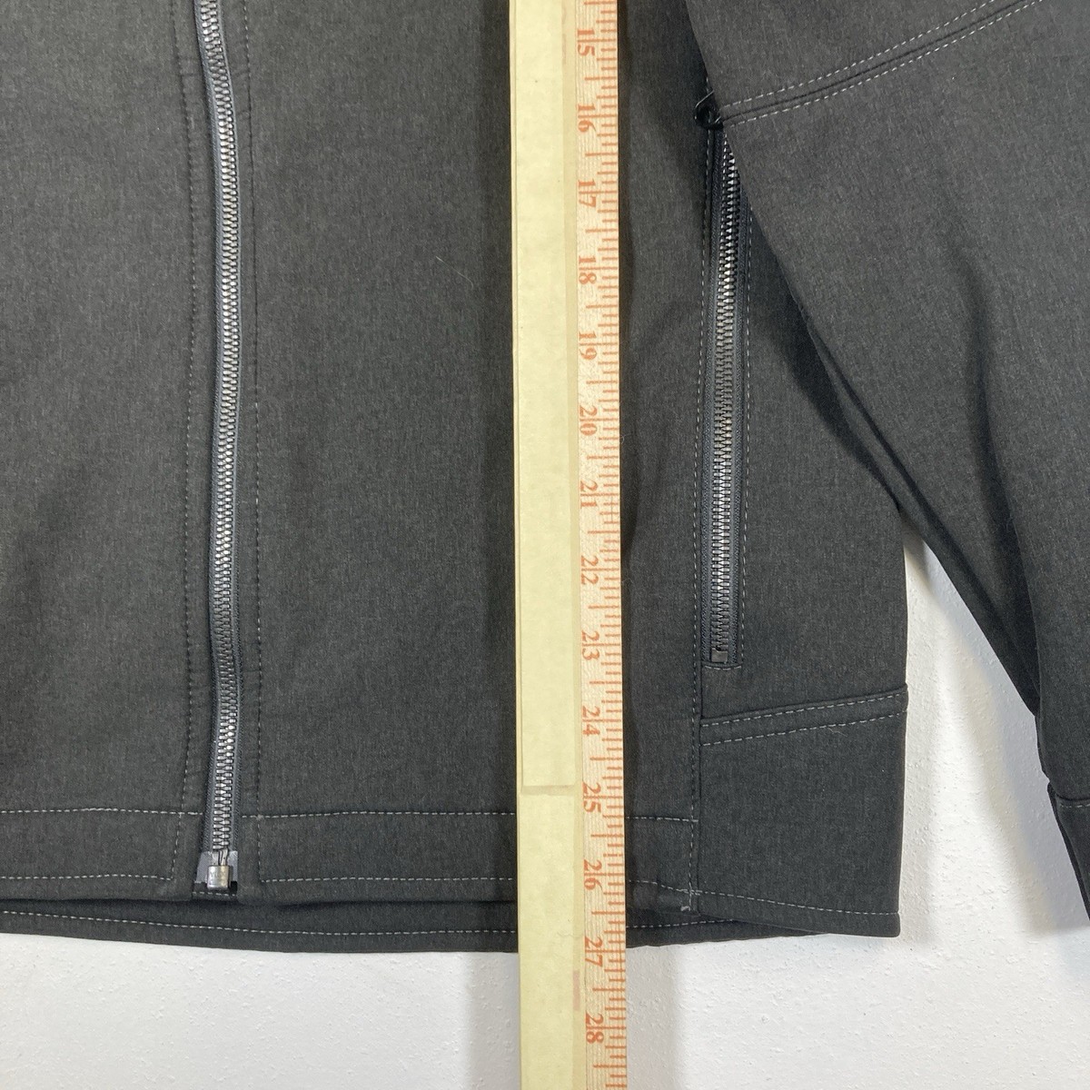 De Marque Homme Gris Fermeture Éclair Capuche avec Métal Horseshoe Logo
