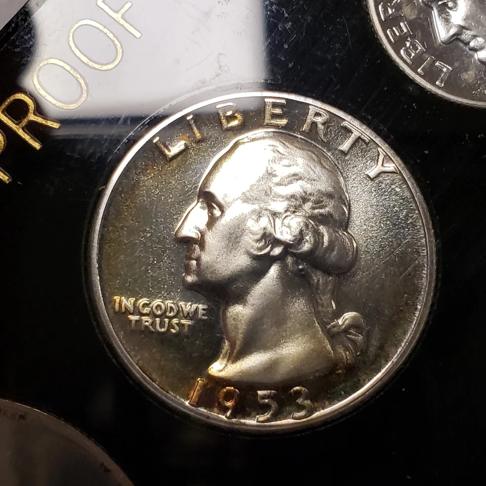 Juego de prueba de plata 1953 Estados Unidos soporte de plástico capital - SKU-X5504 Foto 4 de 4