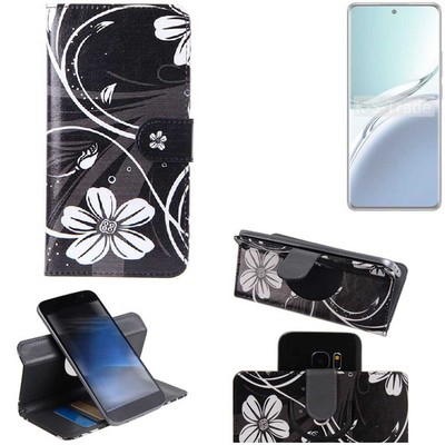 Für Oppo F27 Pro+ 360° Schutz Hülle Wallet Case Design Blumen