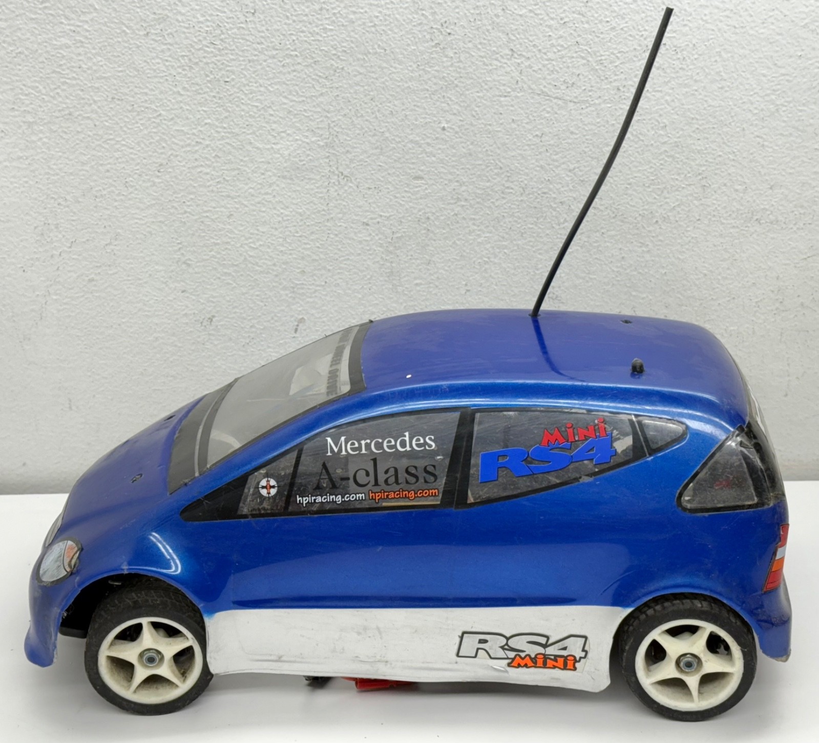 Vintage 90’s HPI Racing Brushed RC Car Rebel Tekin Speed Mercedes RS4 Mini READ