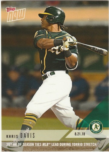 2018 Topps Now 624 Khris Davis