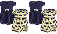 Girls' One Size Organic Cotton Short Long 5T Baby Toddler Lemons Short Sleeve