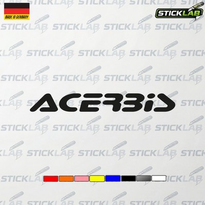 Acerbis Aufkleber Schriftzug   Motorrad Enduro MX Sticker Auto Helm Vinyl Racing