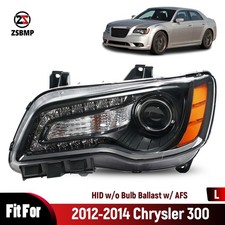 Bi-xenon Headlight For 2012-2014 Chrysler 300 Driverleft Side With Black Bezel