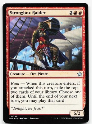 STRONGBOX RAIDER 96 UC FOUNDATIONS NM MTG