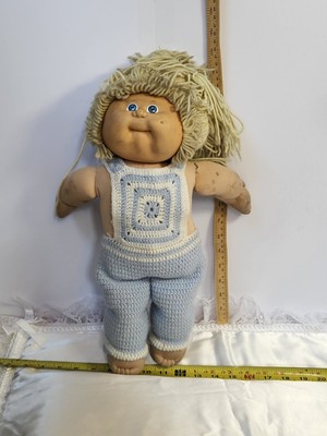 VTG Cabbage Patch Kids Yellow Hair W/ Blue Eyes & One Dimple