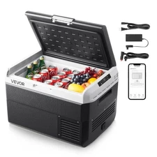 VEVOR 12 Volt Car Refrigerator,52.8QT/50L Car Fridge,Portable Electric Cooler w/