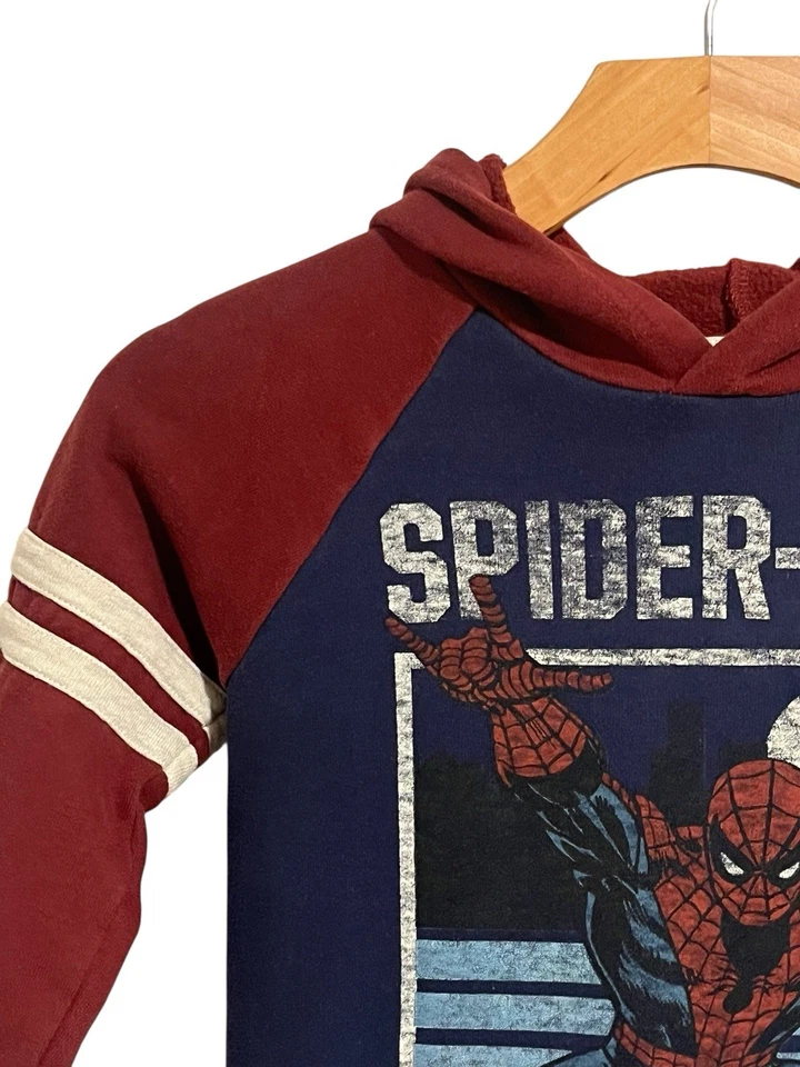 Толстовка с капюшоном детская Sonoma + Marvel Spider-Man размер 6 красная синяя пуловер с длинным рукавом - Изображение 2 из 4