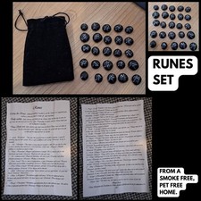 Set of 25 Rune Stones with bag and instructions
