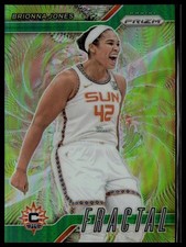 2024 Panini Prizm WNBA #9 Brionna Jones Fractal Prizms Green