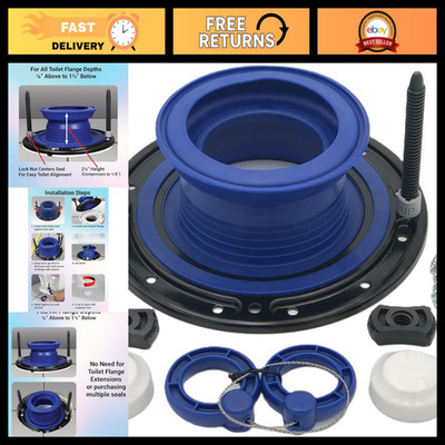 Toilet Flange Repair Kit - 400DS Deep Seal, Diamond Saw Included, Easy Fix