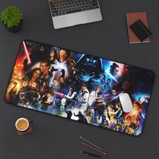 Star Wars Desk Mat, Gaming Mouse Pad, Geek Office Decor, Jedi Workspace, ... 
