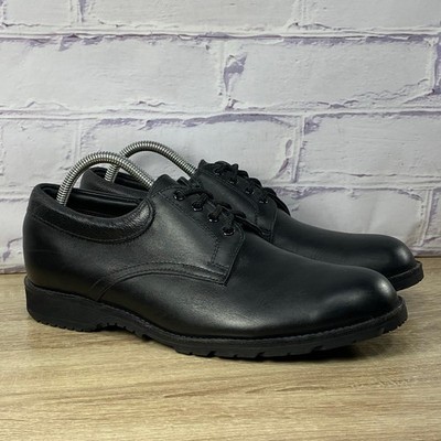All American Boot MFG Black Leather 630 Oxford Shoes Men's Size 8.5 D Vibram