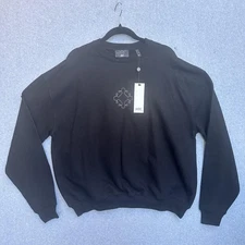 MDC Sweatshirt Mens Medium Black Memphis Depay Clothing Crewneck Pullover Logo