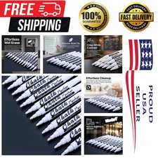 Kid-Friendly White Liquid Chalk Markers - 12 Count for Effortless Creativity