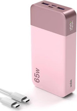 Portable Charger, 65W 20000Mah Power Bank Fast Charging PD QC, 2 Usb-C In/Out  
