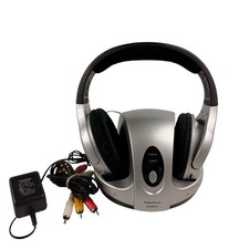 RadioShack 900MHz Wireless Stereo Headphones w/ Charging Base Cat. 33-1197 Y2K