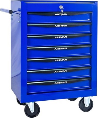 4/5/6/7 Drawers Rolling Tool Box Cart Tool Chest Tool Storage Cabinet w/Lock&Key