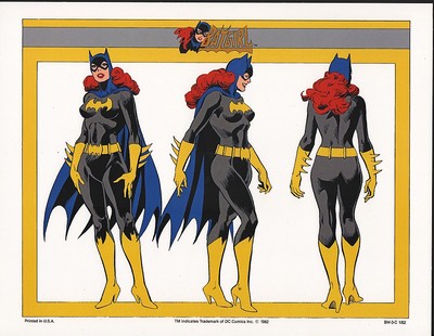 DC PRINT - BATGIRL MODEL SHEET Batman | eBay