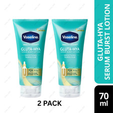 2 X Vaseline Gluta-Hya Serum Burst Lotion Smoothing Perfector 70ml Radiant Skin