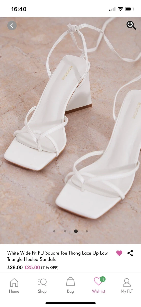 PLT White Heels Size 6 eBay