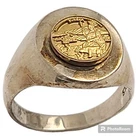 Vintage 1960s Eureka Seal of California Sterling Silver 10kGold Ringsz9