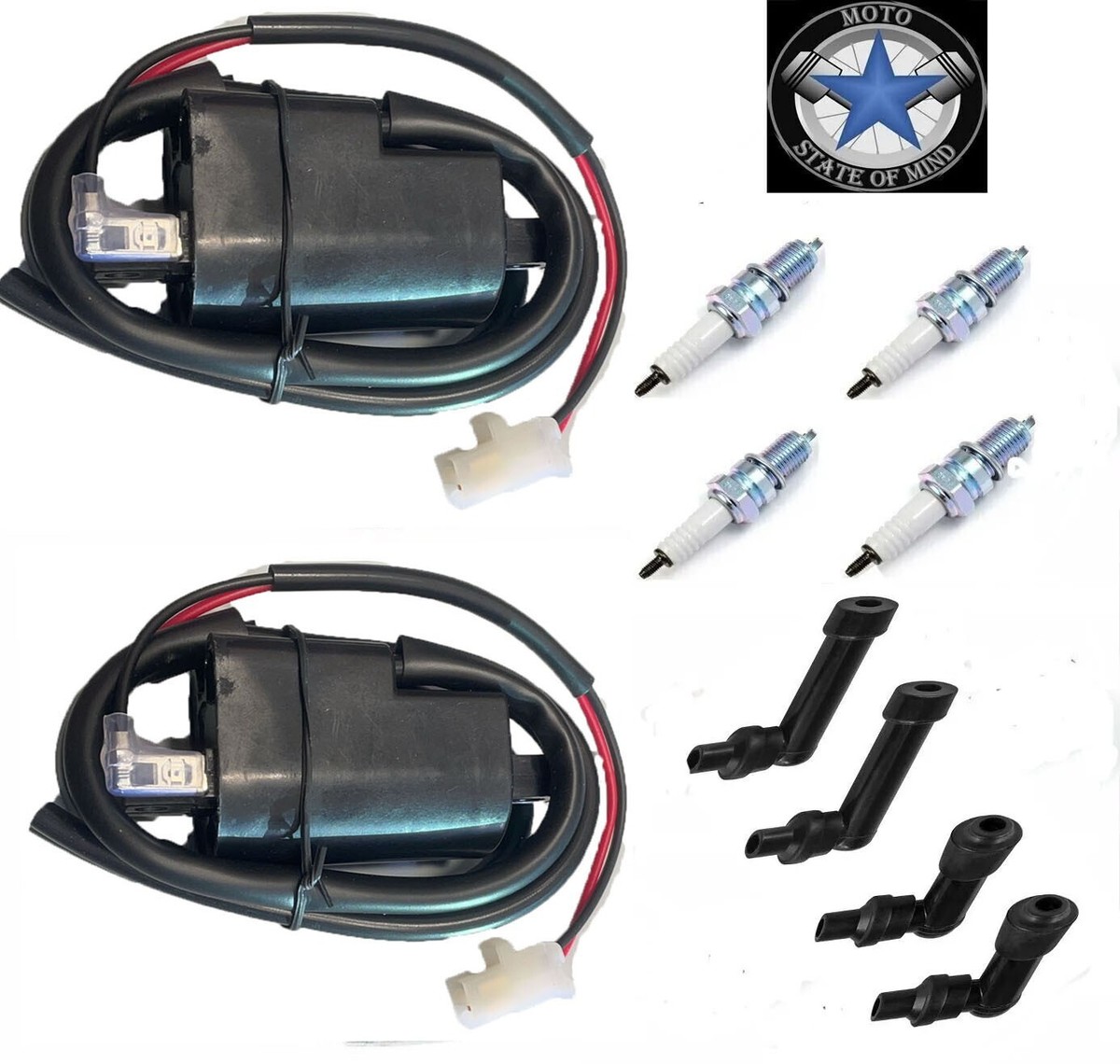 Set of 2 Ignition Coils Fits Yamaha XJ900R XJ 900R Seca 1983