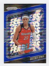 2024 Prizm WNBA Fearless Blue Pulsar 15 Brittney Sykes Mystics 153/199