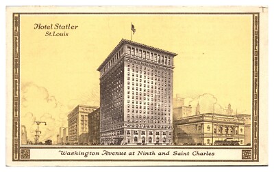 VTG Hotel Statler, Washington Ave at St. Charles, Exterior, St. Louis, MO