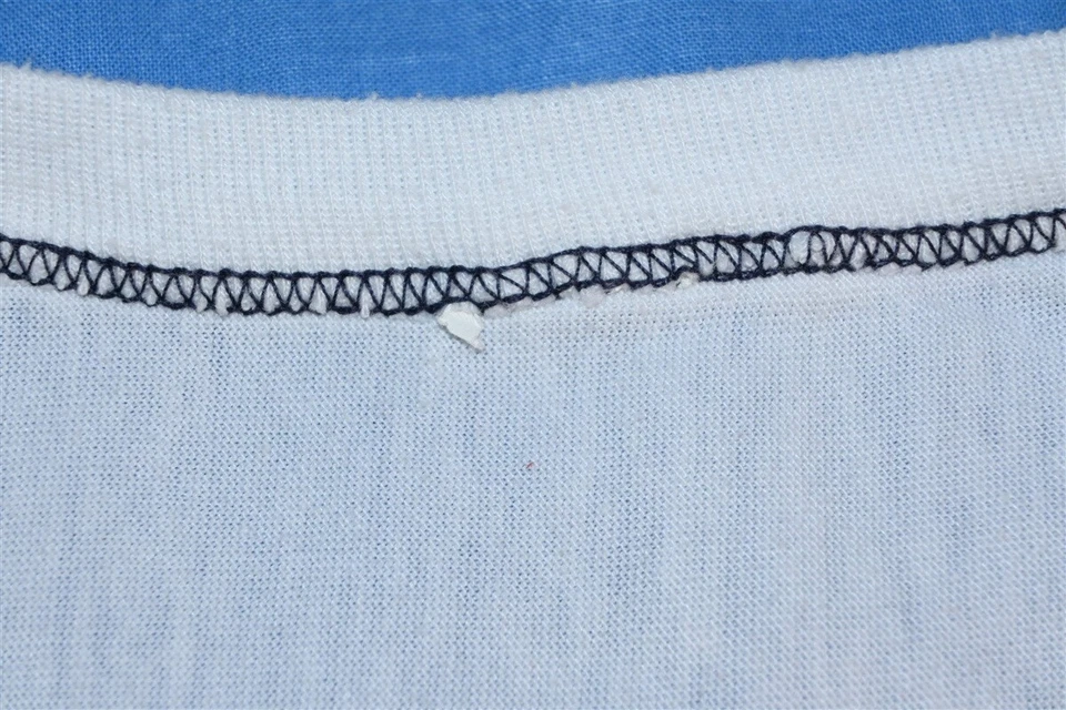 vintage 80s OH NO IT'S DEVO NEW WAVE 1982 ROCK RINGER JERSEY t-shirt MEDIUM M - Image 4 of 4