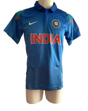 India Cricket National Team Jersey 2014 Mens Size L Dri Fit Nike