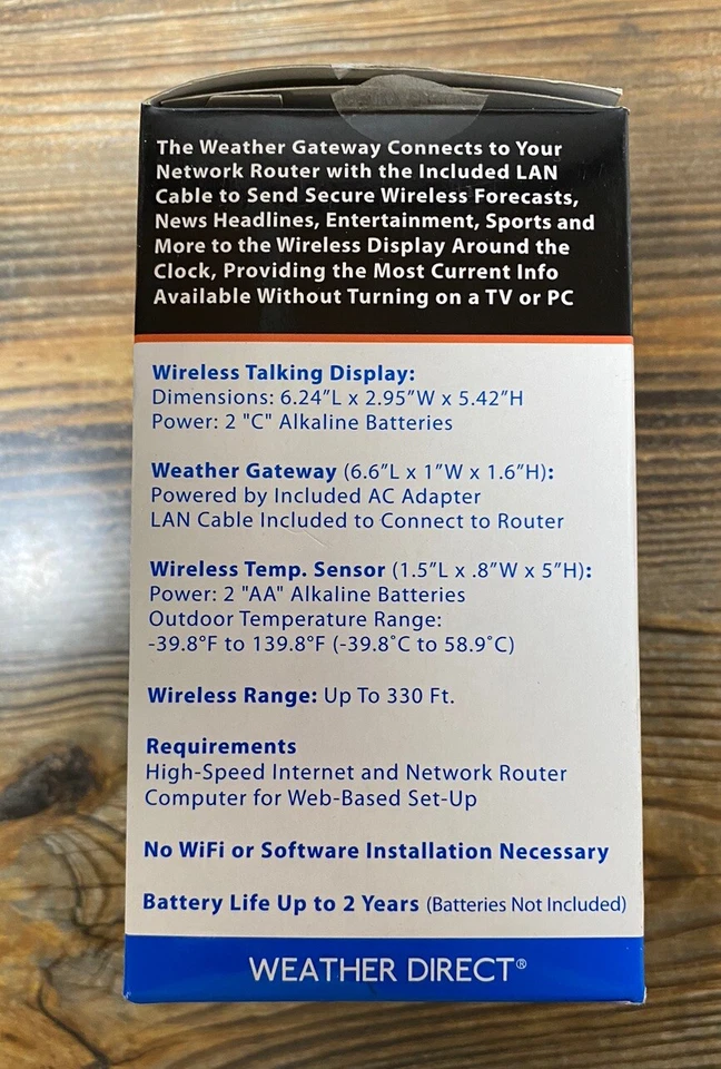 La Crosse Weather Station Wireless Technology Internet Powered Gateway Talks - Image 4 of 4