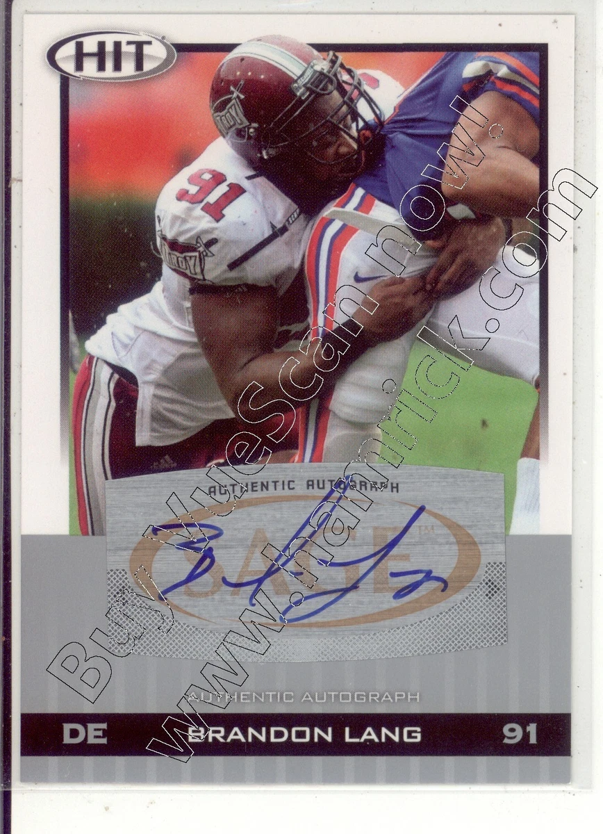 SAGE Hit Brandon Lang #A92 Trading Card 2010 for sale | eBay
