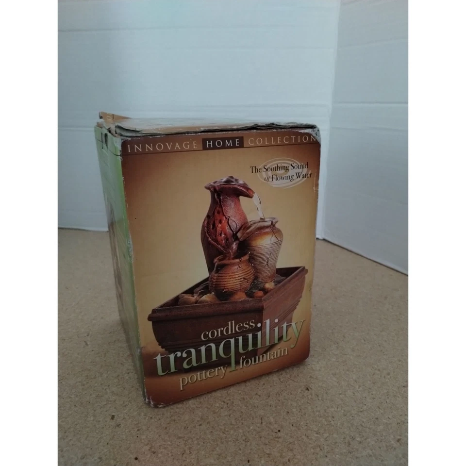 Cordless Tranquility Pottery Fountain Innovage Home Collection - Image 3 of 4