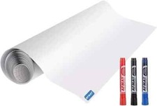 White Board Sticker Dry Eraser Paper for Wall, Upgrade Pet-No Ghost Stain-Proof