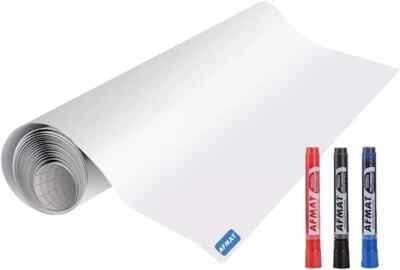 White Board Sticker Dry Eraser Paper for Wall, Upgrade Pet-No Ghost Stain-Proof