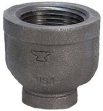 2 x 1-1/4-Inch Black Coupling