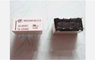 10Pcs  Relay HFD2-005-M-L2-D 1A 125V
