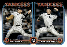 2024 Topps Update Series - Clayton Andrews, Josh Maciejewski #US163 (RC) Yankees