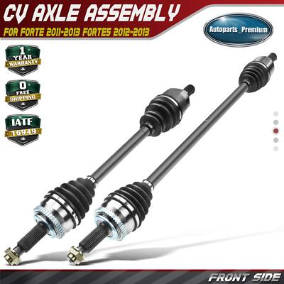 2x Front Left & Right CV Axle Assembly for Kia Forte 2011-2013 Forte5 Automatic