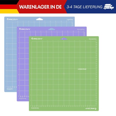 Schneidematten Für Cricut Explore One/Air/Air 2/Maker, 3 Packungen, Mehrfarbig